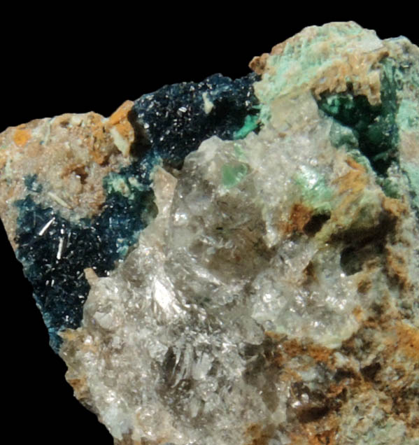 Clinoclase and Cornwallite from Majuba Hill, Pershing County, Nevada