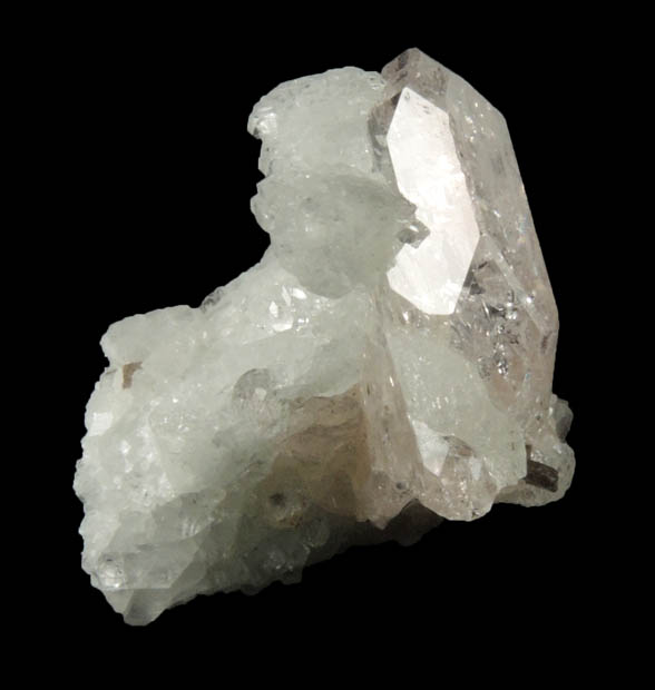 Beryl var. Morganite on Albite from Conselheiro Pea, Minas Gerais, Brazil