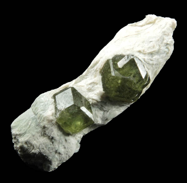 Andradite var. Demantoid Garnet from Jeffrey Mine, Asbestos, Qubec, Canada