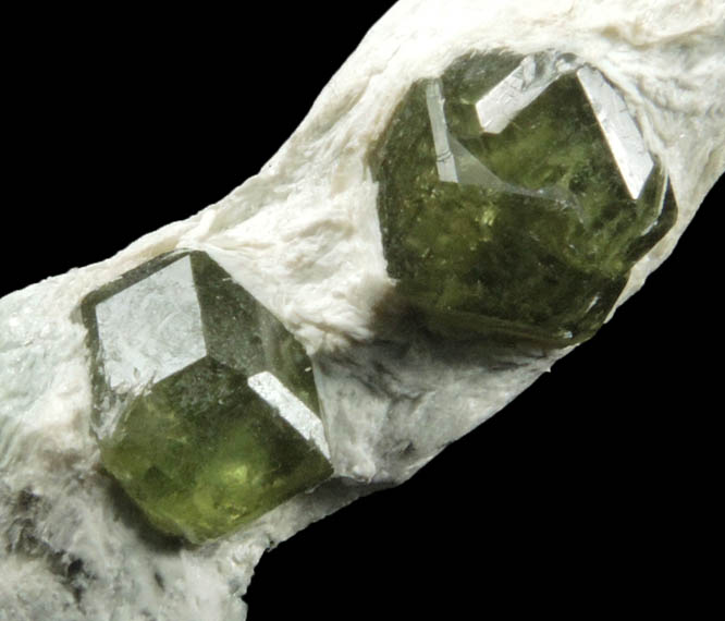 Andradite var. Demantoid Garnet from Jeffrey Mine, Asbestos, Qubec, Canada