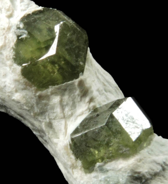 Andradite var. Demantoid Garnet from Jeffrey Mine, Asbestos, Qubec, Canada