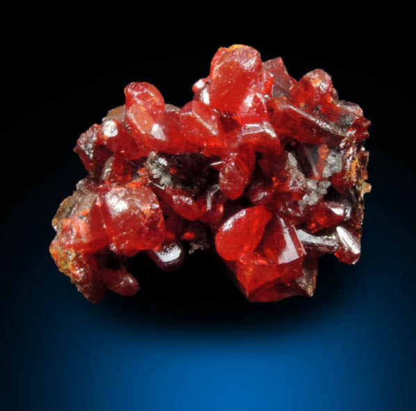 Realgar from Getchell Mine, Humboldt County, Nevada