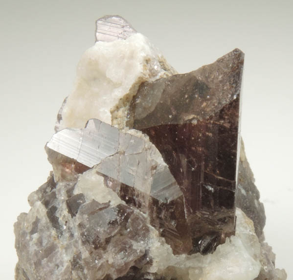 Axinite-(Fe) from Bourg d'Oisans, Isere, Dauphin Region, Rhone-Alpes, France (Type Locality for Axinite-(Fe))