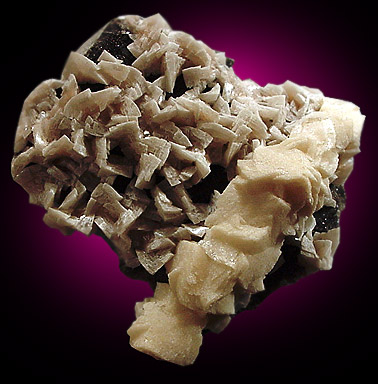 Calcite on Dolomite from Mid-Continent Mine, Picher, Ottawa County, Oklahoma