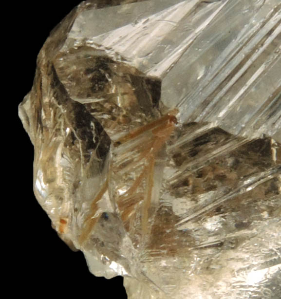 Quartz with Rutile inclusions (Rutilated Quartz) from Novo Horizonte, Bahia, Brazil