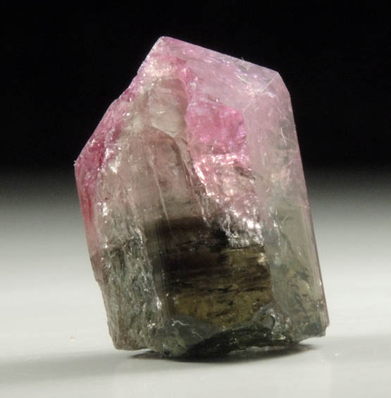 Elbaite Tourmaline (bi-colored) from Anjanabonoina, near Ambohimanambola, Betafo District, Vakinankaratra, Madagascar