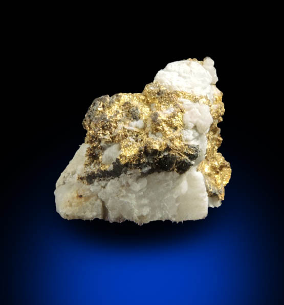 Gold (native gold) in Quartz from Eagle's Nest Mine, Michigan Bluff District, Placer County, California