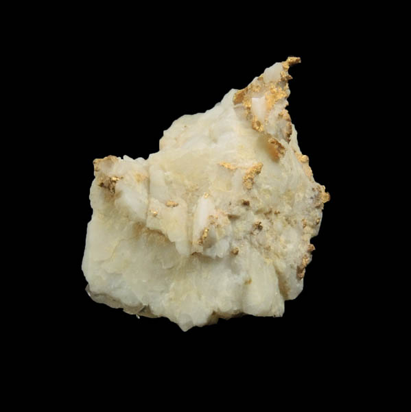 Gold (native gold) in Quartz from Mother Lode Gold Belt, Amador County, California