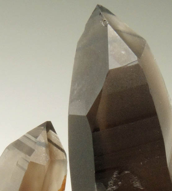 Quartz var. Smoky Quartz (with rare crystal faces) from Lake George District, Park County, Colorado