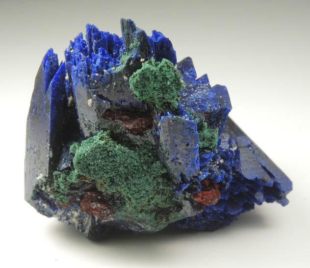 Azurite and Malachite from Tsumeb Mine, Otavi-Bergland District, Oshikoto, Namibia