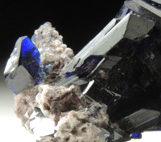 Azurite from Touissit Mine, 21 km SSE of Oujda, Jerada Province, Oriental, Morocco