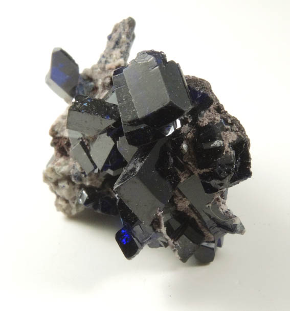 Azurite from Touissit Mine, 21 km SSE of Oujda, Jerada Province, Oriental, Morocco