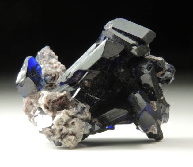 Azurite from Touissit Mine, 21 km SSE of Oujda, Jerada Province, Oriental, Morocco