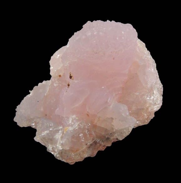 Quartz var. Rose Quartz Crystals from Rose Quartz Locality, Plumbago Mountain, Newry, Oxford County, Maine