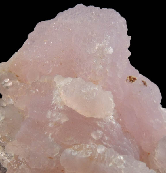 Quartz var. Rose Quartz Crystals from Rose Quartz Locality, Plumbago Mountain, Newry, Oxford County, Maine