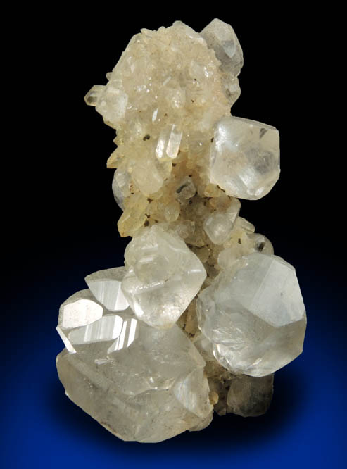 Calcite on Quartz epimorph after Anhydrite from Lane's Quarry, Westfield, Hampden County, Massachusetts