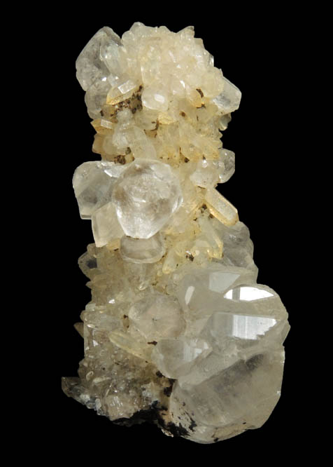 Calcite on Quartz epimorph after Anhydrite from Lane's Quarry, Westfield, Hampden County, Massachusetts