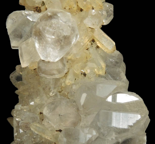 Calcite on Quartz epimorph after Anhydrite from Lane's Quarry, Westfield, Hampden County, Massachusetts