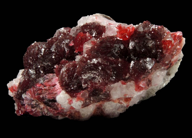 Roselite on Cobalt-rich Calcite from Aghbar Mine, 10 km east of Bou Azzer Mine, Zagora, Dra-Tafilalet, Morocco