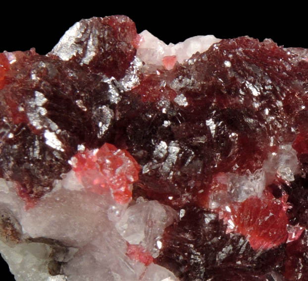 Roselite on Cobalt-rich Calcite from Aghbar Mine, 10 km east of Bou Azzer Mine, Zagora, Dra-Tafilalet, Morocco