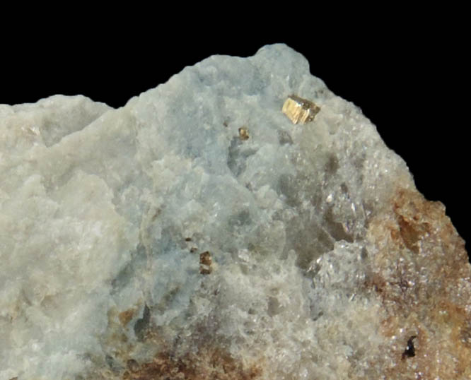 Triphylite with minor Pyrite from Ruggles Mine, Grafton Center, Grafton County, New Hampshire