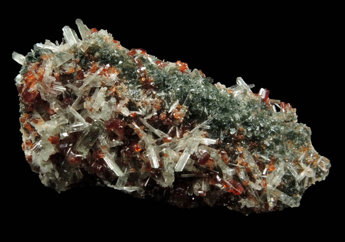 Diopside and Grossular Garnet from Bellecombe, Chtillon, Valle d'Aosta, Italy