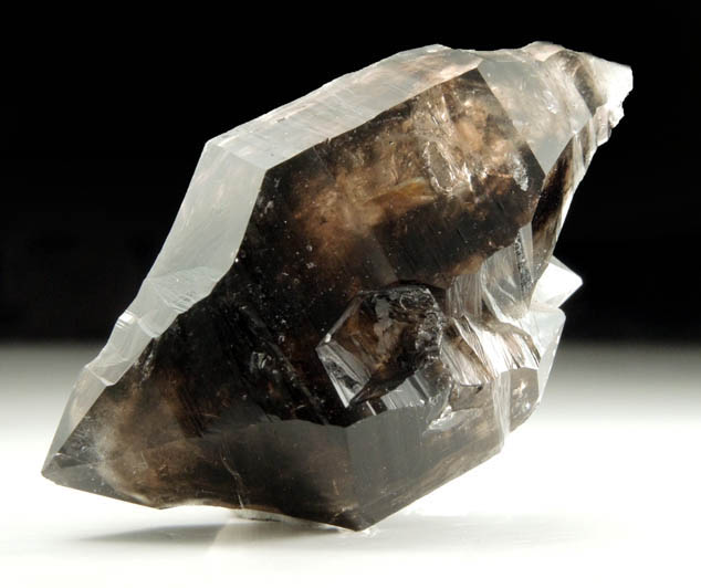 Quartz var. Smoky Quartz (doubly terminated floater) from Mooralla, Victoria, Australia