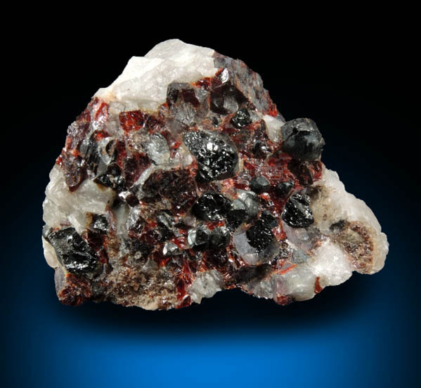 Franklinite, Zincite, Calcite and Willemite from Sterling Mine, Ogdensburg, Sterling Hill, Sussex County, New Jersey (Type Locality for Franklinite and Zincite)