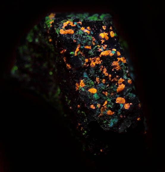 Sphalerite and Willemite in Franklinite from Buckwheat Dump, Franklin Mining District, Sussex County, New Jersey (Type Locality for Franklinite)
