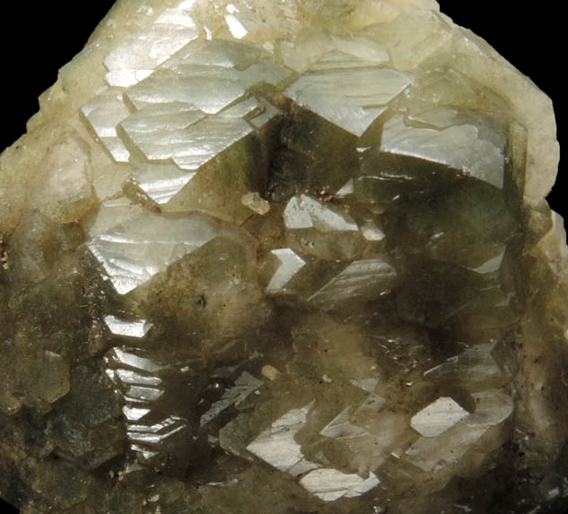 Pyrite on Apophyllite included with Chlorite from Millington Quarry, Bernards Township, Somerset County, New Jersey