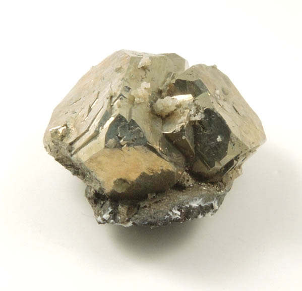 Pyrite with minor Calcite from Millington Quarry, Bernards Township, Somerset County, New Jersey