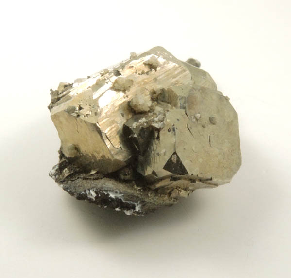 Pyrite with minor Calcite from Millington Quarry, Bernards Township, Somerset County, New Jersey