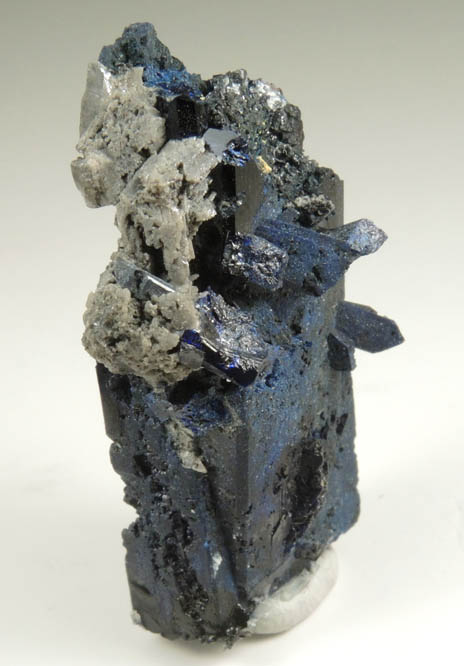 Azurite from Touissit Mine, 21 km SSE of Oujda, Jerada Province, Oriental, Morocco