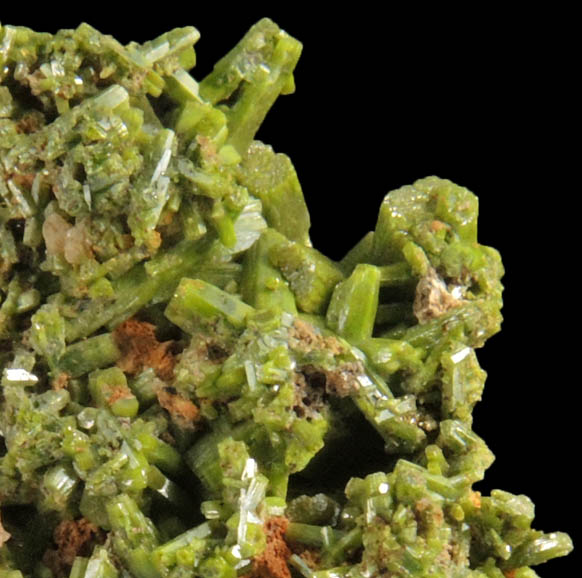 Pyromorphite from Phoenixville, Chester County, Pennsylvania