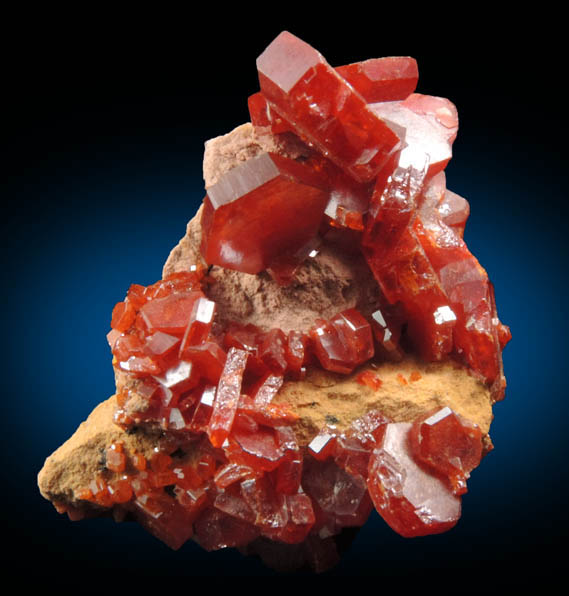 Vanadinite from Mibladen, Haute Moulouya Basin, Zeida-Aouli-Mibladen belt, Midelt Province, Morocco