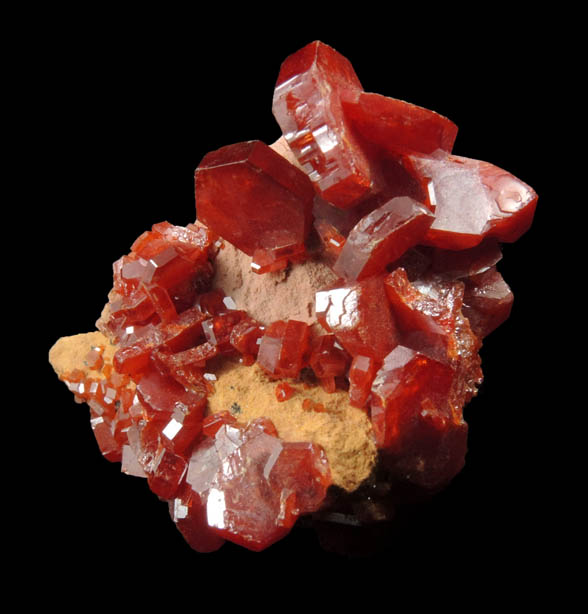 Vanadinite from Mibladen, Haute Moulouya Basin, Zeida-Aouli-Mibladen belt, Midelt Province, Morocco