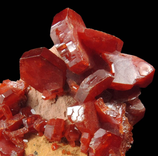 Vanadinite from Mibladen, Haute Moulouya Basin, Zeida-Aouli-Mibladen belt, Midelt Province, Morocco