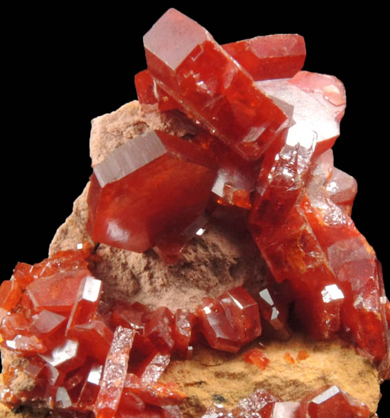 Vanadinite from Mibladen, Haute Moulouya Basin, Zeida-Aouli-Mibladen belt, Midelt Province, Morocco