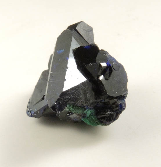Azurite with Malachite cores from Milpillas Mine, Cuitaca, Sonora, Mexico