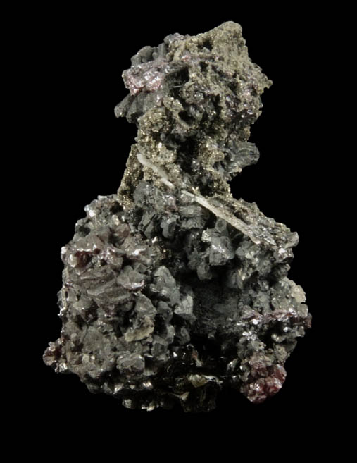 Proustite on Xanthoconite from Mine d'Imider, 6.2 km ESE of Imiter, Tinghir Province, Dra-Tafilalet, Morocco