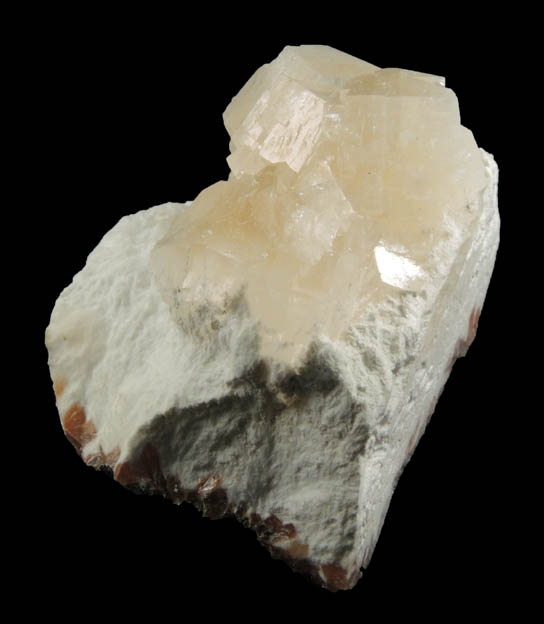 Heulandite on Mordenite from Aurangabad, Maharashtra, India