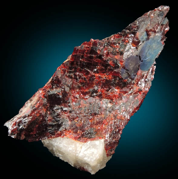 Zincite with Calcite, Willemite from Sterling Mine, Ogdensburg, Sterling Hill, Sussex County, New Jersey (Type Locality for Zincite)