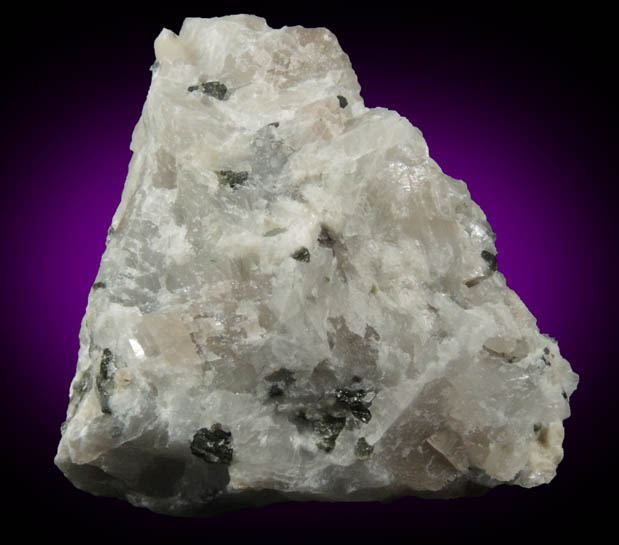 Wollastonite with Diopside in Calcite from Sterling Mine, Ogdensburg, Sterling Hill, Sussex County, New Jersey