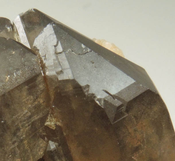 Quartz var. Smoky Quartz (with rare crystal faces) from Oliver Diggings, Middle Moat Mountain, Hale's Location, west of North Conway, New Hampshire