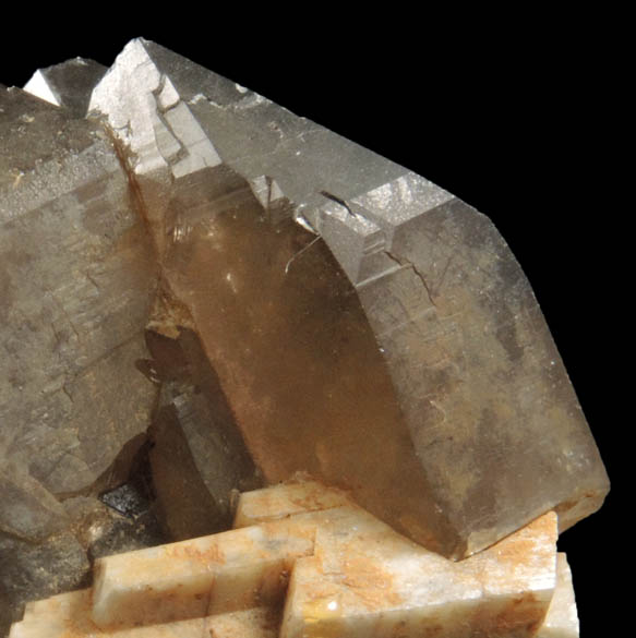 Quartz var. Smoky Quartz (with rare crystal faces) from Oliver Diggings, Middle Moat Mountain, Hale's Location, west of North Conway, New Hampshire