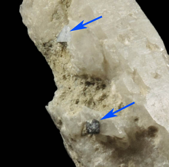 Anatase on Quartz from Poker Hill, Ashton, Cumberland, Providence County, Rhode Island