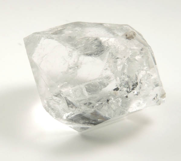 Quartz var. Herkimer Diamond with hydrocarbon inclusions from Ace of Diamonds Mine, Middleville, Herkimer County, New York