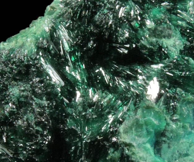 Malachite on Chrysocolla from Kolwezi Mining District, 240 km WNW of  Lubumbashi, Katanga Copperbelt, Lualaba Province, Democratic Republic of the Congo