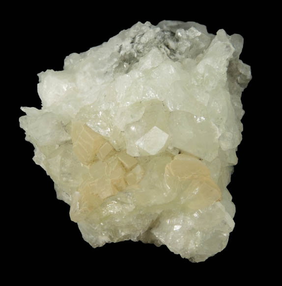 Datolite, Prehnite, Calcite from Prospect Park Quarry, Prospect Park, Passaic County, New Jersey