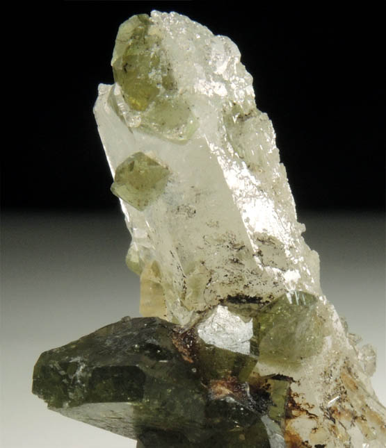 Uvite Tourmaline on Quartz from Brumado District, Serra das guas, Bahia, Brazil